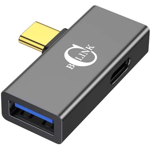 BCLINK 2-in-1 USB-C-auf-USB-Adapter mit 100-W-Ladeanschluss, Thunderbolt 4/3 OTG-Konverter für iPhone 15, MacBook, iMac, iPad und andere Typ-C-Geräte – Space Grau von AuviPal