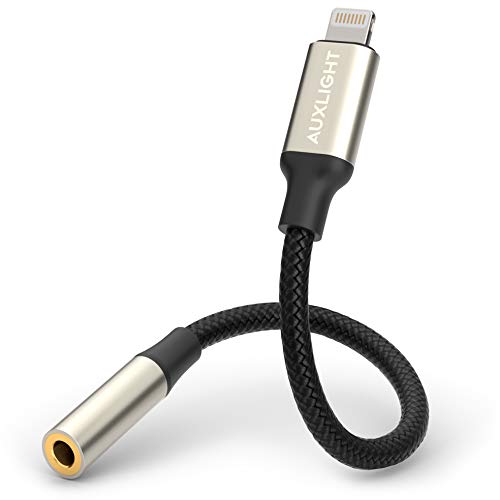 Auxlight Lightning auf 3,5mm Kopfhörer Adapter Pro MFI Zertifiziert Aux Adapter Lightning auf Klinke Audio Adapter kompatibel mit iPhone 13 12 11 Pro X XS Max XR iPhone 7 Plus 8 Plus IOS 15(Aluminium) Auxlight Lightning auf 3,5mm Kopfhörer Adapter Pro MFI Zertifiziert Aux Adapter Lightning auf Klinke Audio Adapter kompatibel mit iPhone 13 12 11 Pro X XS Max XR iPhone 7 Plus 8 Plus IOS 15(Aluminium) von Auxlight
