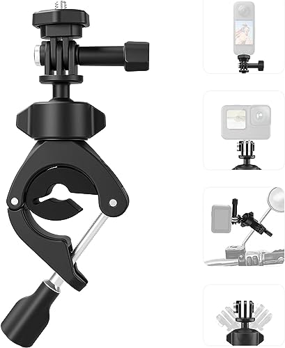 AuyKoo Fahrradlenkerhalterung für Gopro Hero 13/12/11/10/9/8/7/6, 360°Rotation Leichte Rohrschelle Motorradhalterung für Go pro 12, Action Cam, Insta360, DJI Osmo AuyKoo Fahrradlenkerhalterung für Gopro Hero 13/12/11/10/9/8/7/6, 360°Rotation Leichte Rohrschelle Motorradhalterung für Go pro 12, Action Cam, Insta360, DJI Osmo von AuyKoo