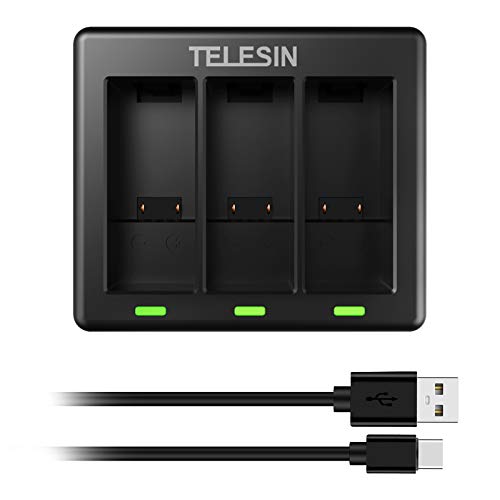 AuyKoo Ladegerät für Hero 9/10/11 Black, 3-Kanal Dreifach Ladegerät mit USB Typ-C Ladekabel, 4.4 V Ausgangsspannung AuyKoo Ladegerät für Hero 9/10/11 Black, 3-Kanal Dreifach Ladegerät mit USB Typ-C Ladekabel, 4.4 V Ausgangsspannung von AuyKoo