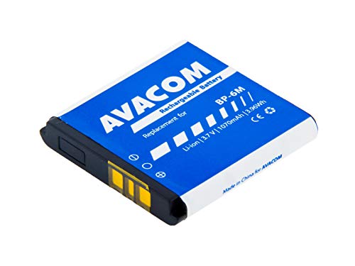 Handy Akku Nokia 6233, 9300, N73 Li-Ion 3, 7V 1070mAh (Ersatz BP-6m) von Avacom