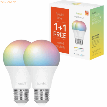 Avanca International BV Hombli smarte Glühbirne, 9W, E27, RGB, CCT, 1+ Avanca International BV Hombli smarte Glühbirne, 9W, E27, RGB, CCT, 1+ von Avanca International BV