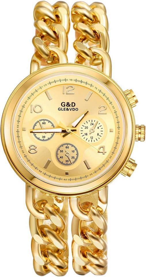 Avaner Einzigartiges Design Drei dekorative Zifferblätter, arabische Zahlen Watch, Alltagstauglich geschützt Mit 3 ATM wasserdicht geeignet für Regen Avaner Einzigartiges Design Drei dekorative Zifferblätter, arabische Zahlen Watch, Alltagstauglich geschützt Mit 3 ATM wasserdicht geeignet für Regen von Avaner