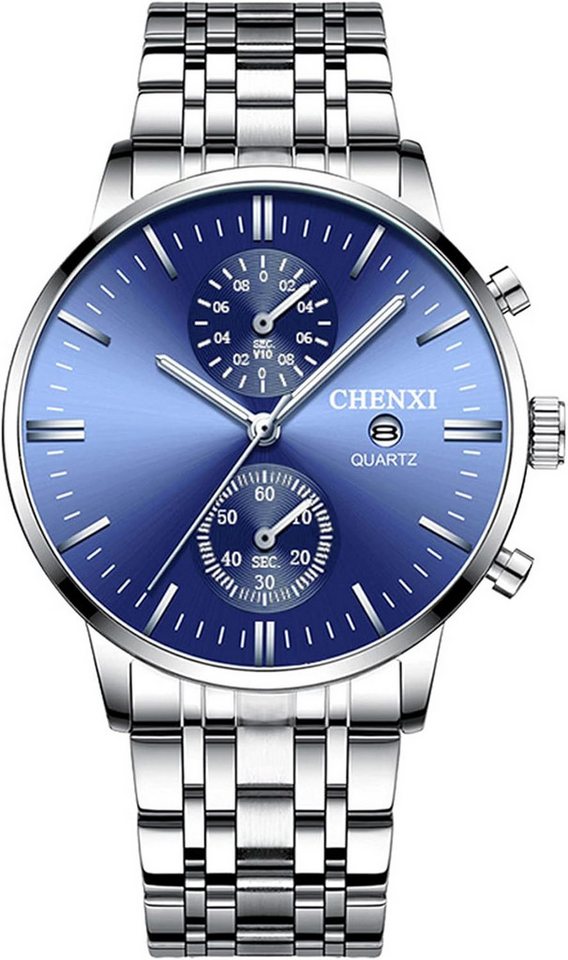 Avaner Hochwertiges Quarzwerk-Edelstahlgehäuse gewährleisten Zeitmessung Watch, Männliche Quarzuhr mit stilvollem Design und Multifunktionsanzeige Avaner Hochwertiges Quarzwerk-Edelstahlgehäuse gewährleisten Zeitmessung Watch, Männliche Quarzuhr mit stilvollem Design und Multifunktionsanzeige von Avaner