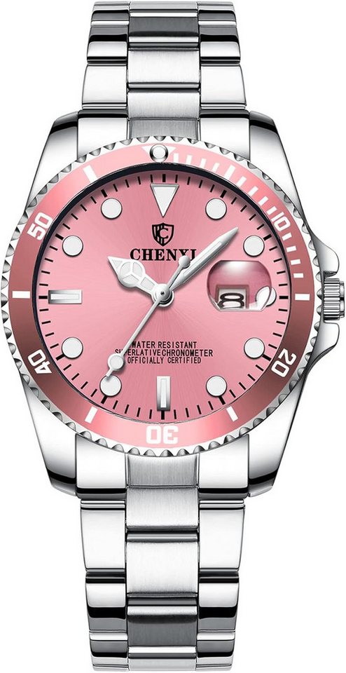 Avaner Hochwertiges Quarzwerk-Edelstahlgehäuse gewährleisten Zeitmessung Watch, Männliche Quarzuhr mit stilvollem Design und Multifunktionsanzeige von Avaner