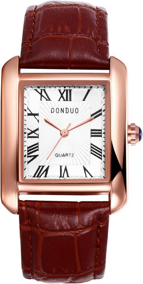Avaner Modische Uhr-minimalistischer Form und Komfort eleganter Linienführung Watch, Modische Quarzuhr für Damen und Herren mit eckigem Zifferblatt Avaner Modische Uhr-minimalistischer Form und Komfort eleganter Linienführung Watch, Modische Quarzuhr für Damen und Herren mit eckigem Zifferblatt von Avaner