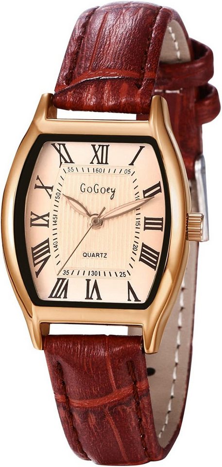 Avaner mit Präzise Zeitmessung Hochwertiges Quarzwerk und robuste Legierung Watch, Elegantes Vintage-Design Quadratisches Zifferblatt mit weichen Linien Avaner mit Präzise Zeitmessung Hochwertiges Quarzwerk und robuste Legierung Watch, Elegantes Vintage-Design Quadratisches Zifferblatt mit weichen Linien von Avaner
