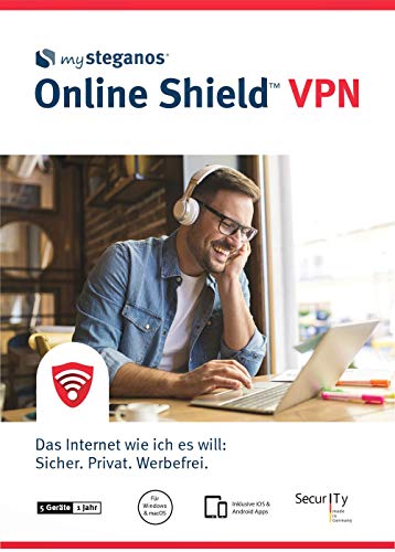 mysteganos Online Shield VPN - Das Internet wie ich es will: Sicher. Privat. Werbefrei! Für Windows, MacOS, Android oder iOS [Download] von Avanquest/Steganos