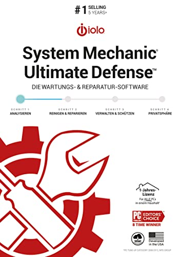 System Mechanic 2022 | Ultimate Defense | 1 Jahr | PC | PC Aktivierungscode per Email von Avanquest/iolo