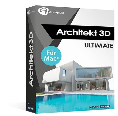 Architekt 3D X9 Ultimate - Die professionelle 3D-Haus- und Gartendesign-Lösung! Kompatibel mit MacOS 10.13 High Sierra [Download] von Avanquest/punch!