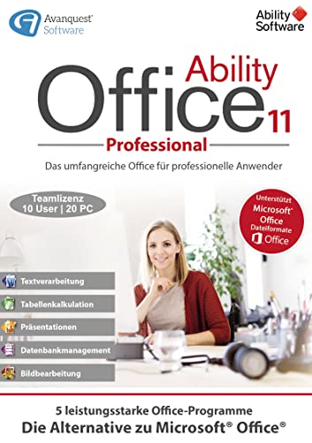 Ability Office 11 | Professional | 20 Gerät | 10 Benutzers | PC Aktivierungscode per Email von Avanquest Software