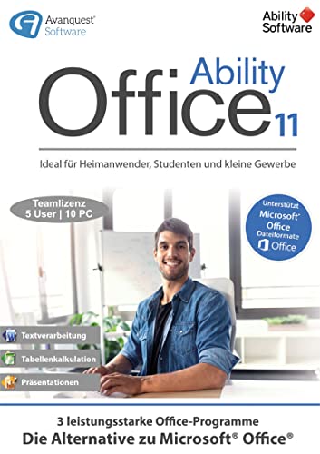 Ability Office 11 | Standard | 10 Gerät | 5 Benutzers | PC | PC Aktivierungscode per Email von Avanquest Software