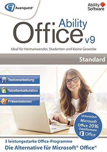 Ability Office 9 | Standard | PC | PC Aktivierungscode per Email von Avanquest Software