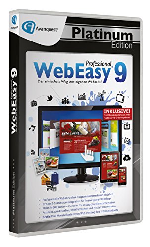 Avanquest WebEasy 9 Professional Avanquest Platinum Edition Win CD-Rom von Avanquest Software