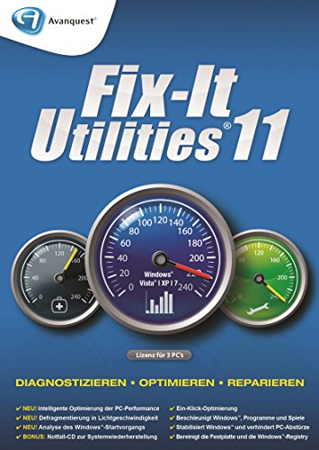 Fix-It Utilities 11 [Download] von Avanquest Software
