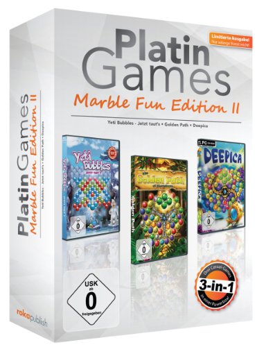 Marble Fun Edition II, 3 CD-ROMs: Yeti Bubbles, Jetzt taut's; Golden Path; Deepica von Avanquest Software