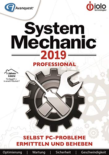 System Mechanic 2019 Pro | Professional | 1 Jahr | PC | PC Aktivierungscode per Email von Avanquest Software