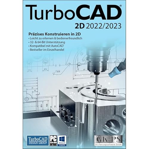 TurboCAD 2D 2022/2023 - Windows - Vollversion - DVD von Avanquest Software