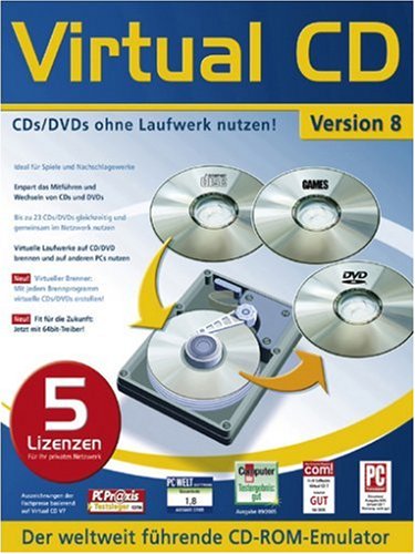Virtual CD Version 8 - 5 License Pack Virtual CD Version 8 - 5 License Pack von Avanquest Software