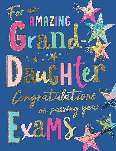 Avant Garde Studios Congratulations Granddaughter on Passing Your Exams – 20,3 x 15,2 cm von Avant Garde Studios