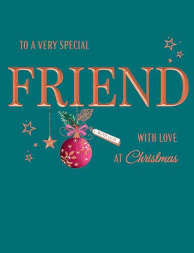 Avant Garde Studios Piccadilly Greetings Klassische Weihnachtskarte, Aufschrift Special Friend, Blaugrün, 20,3 x 15,2 cm von Avant Garde Studios