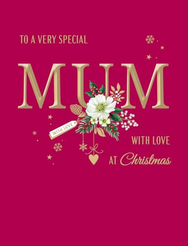Avant Garde Studios Piccadilly Greetings Klassische Weihnachtskarte, Aufschrift Special Mum, Rose, 20,3 x 15,2 cm von Avant Garde Studios