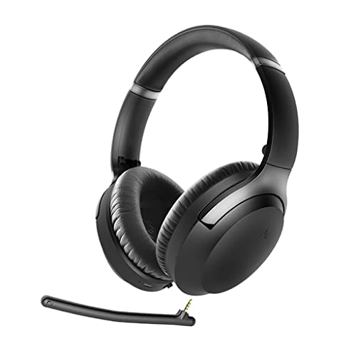 Avantalk Aria Pro 2 - Qualcomm aptX-HD Bluetooth Kopfhörer Mit Mikro & Geräuschfilter für Klare Anrufe, Dual Link für PC Handy, Active Noise Cancelling Kabellos Wireless Headset für Computer Laptop von Avantalk