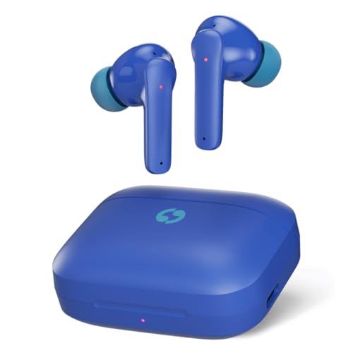 Avantalk Clan K2 - Bluetooth Kopfhörer Kinder mit Lautstärkebegrenzung, Kabellose, anpassbare Passform, geringe Latenz, 3 EQ-Modi Niedliche, Ohrhörer für Jungs & Mädchen in Blau von Avantalk