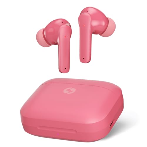 Avantalk Clan K2 - Bluetooth Kopfhörer Kinder mit Lautstärkebegrenzung, Kabellose, anpassbare Passform, geringe Latenz, 3 EQ-Modi Niedliche, Ohrhörer für Jungs & Mädchen in Rosa von Avantalk
