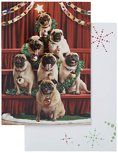 Avanti Weihnachtskarten, 7 Mops-a-Posing, 10 Stück von Avanti Press