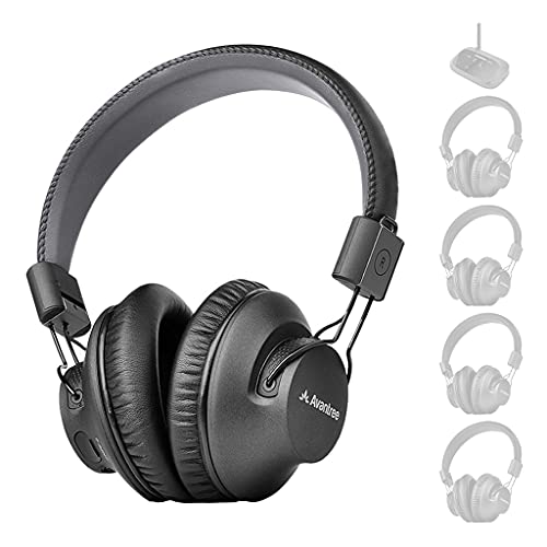 Avantree Addieren-on 2.4G RF Kabellose Kopfhörer (Audition) Mehrfaches Abhörsystem Kompatibel mit[Quartet, Audiplex, Duet], bis zu 100 Kopfhörer von Avantree