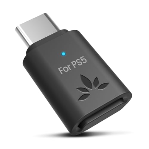 Avantree C81-Gaming – USB-C Bluetooth 5.3 Adapter Dongle für PS5 & Gaming-Konsolen, Audio-Transmitter mit niedriger Latenz & aptX Adaptive, kabelloser Stick für Kopfhörer & Ohrhörer von Avantree