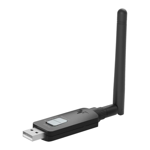Avantree DG60P – Bluetooth-Audio-Adapter mit großer Reichweite für PS5, PS4, PC, Laptop, Mac, aptX-adaptiv und geringe Latenz, kabelloser 24-Bit-HD-Dongle zum Anschluss von Kopfhörern, Lautsprechern von Avantree