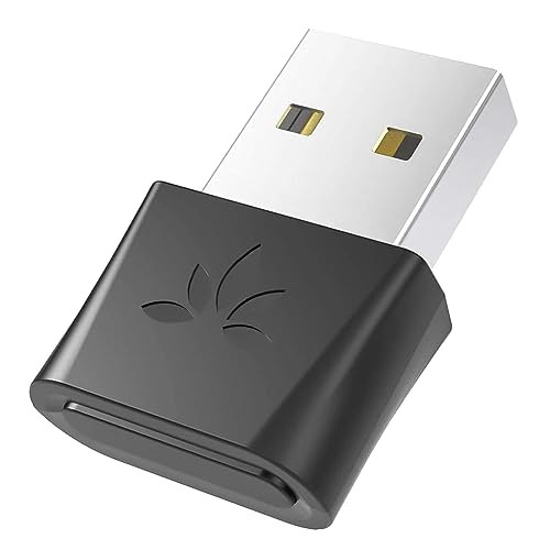 Avantree DG80 Bluetooth 5.0 USB Audio Adapter Dongle für PC Computer Laptop Mac PS4 PS5 Kopfhörer Lautsprecher, Ideal für Musik, Anrufe, Spiele, aptX Low Latency, Plug & Play (nur Audio) von Avantree