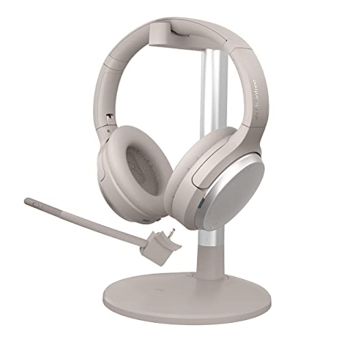 Avantree Eon - Bluetooth ANC Kopfhörer mit abnehmbarem Noise Cancelling Mikrofon für Musik & Anrufe on PC Handy, Kabellos & Verkabelt Over-Ear-Headset, Ladestation wechselbarer Akku großem Ohrpolster von Avantree