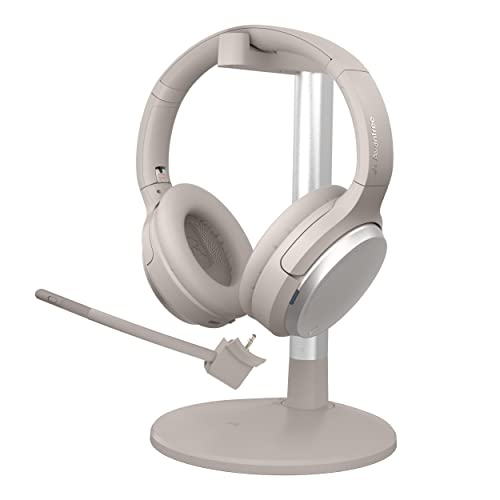 Avantree Eon - Bluetooth-Kopfhörer mit Geräuschunterdrückung mit abnehmbarem Mikrofon, Wireless & kabelgebunden Over-Ear-Headset, Ladestation wechselbarer Akku großem Ohrpolster für Musik & Telefonate von Avantree