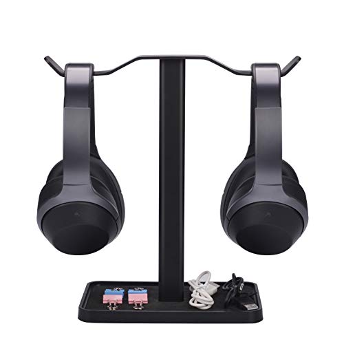 Avantree Neetto Dual Kopfhörer Ständer für Tische, Headset Halterung Halter Aufhänger für Sennheiser, Sony, Audio-Technica, Bose, Beats, Akg, Gaming Headphone Display Stand Mount - HS908 Neu von Avantree