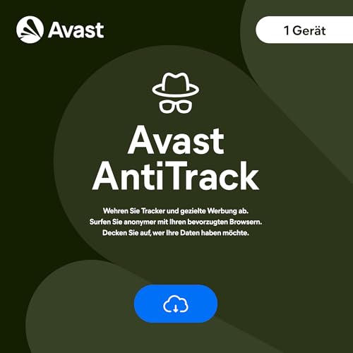 Avast AntiTrack Premium 2024 - Online-Tracking verhindern und persönliche Daten schützen - für Windows un macOS | 1 Gerät | 1 Jahr | PC/Mac | Aktivierungscode per Email von Avast