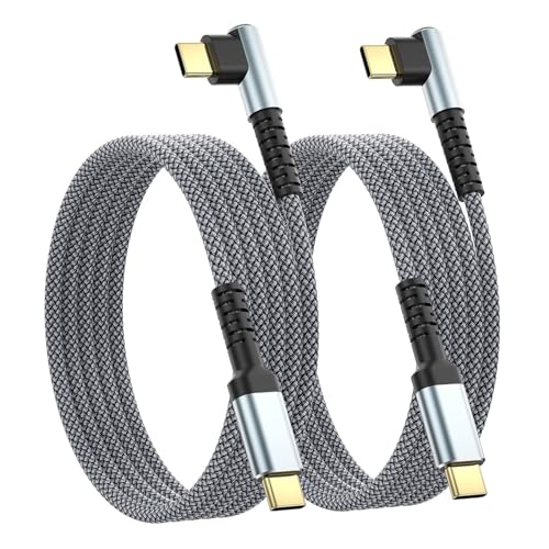 USB C zu USB C Ladekabel 60W 2-Pack 3M Typ C Ladekabel Kabel rechtwinklig schnelles Aufladen USBC zu USBC Kabel für iPhone 15 Pro Max Plus Samsung S24 S23 Note 20 iPhone 15/15/13/12 MacBook Pro (Grau) USB C zu USB C Ladekabel 60W 2-Pack 3M Typ C Ladekabel Kabel rechtwinklig schnelles Aufladen USBC zu USBC Kabel für iPhone 15 Pro Max Plus Samsung S24 S23 Note 20 iPhone 15/15/13/12 MacBook Pro (Grau) von Avatcen