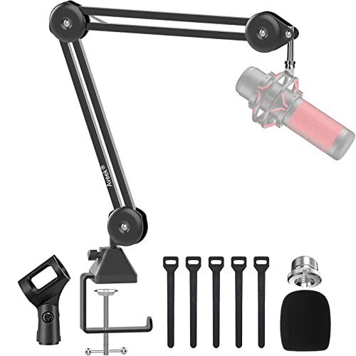 Mikrofonarm Boom Arm, Verstellbarer Mikrofonständer, Mikrofon Arm Low Profile für Blue Yeti, HyperX QuadCast, Inklusive 3/8" auf 5/8"Gewindeadapter Mikrofonarm Boom Arm, Verstellbarer Mikrofonständer, Mikrofon Arm Low Profile für Blue Yeti, HyperX QuadCast, Inklusive 3/8" auf 5/8"Gewindeadapter von Aveek