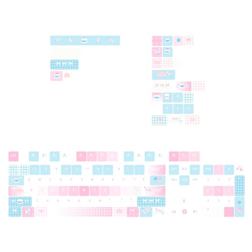 Avejjbaey MOA Height Keycaps 131-teiliges wärmesublimiertes PBT Lovely Cake Keycaps Set zur individuellen Anpassung für von Avejjbaey