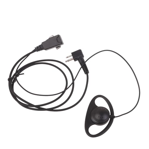 Avejjbaey Ohrhörer für CLS1110 CLS1410 CP185 CP200 CP200d GP300 mit PTT-Mikrofon, 2-poliges Headset, D-förmiges D-Clip-Ohr-Kopfhörer von Avejjbaey