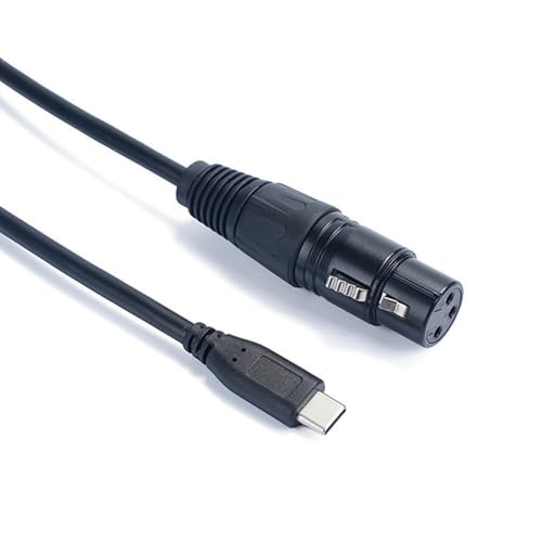 Avejjbaey USB Typ C Bis 3Pin XLRS Männliche Weibliche Steckverbinder Mikrofone Kabel Ausbalanciertes Schallkabel Für Mischer Und Verstärker von Avejjbaey