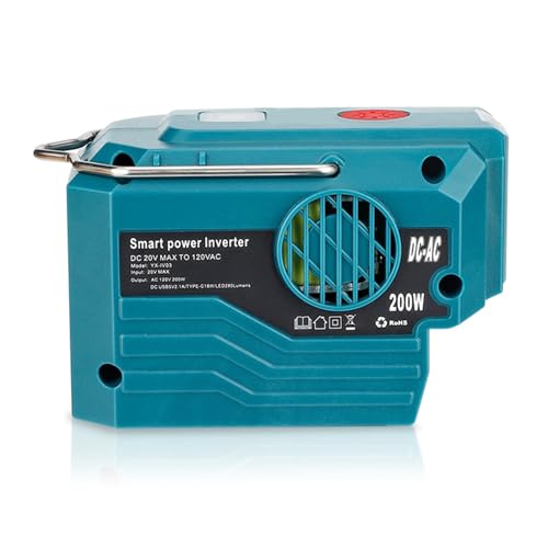 Leichter 200 W Netzteilwandler Freien Campingadapter Für 18 V Akku Mehrfachausgangsadapter Mit USB Typ C & LED Leichter 200 W Netzteilwandler Freien Campingadapter Für 18 V Akku Mehrfachausgangsadapter Mit USB Typ C & LED von Avejjbaey