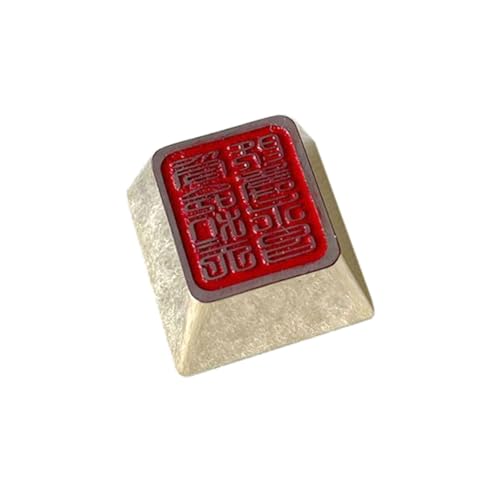 Original Höhe Legierung Tastenkappe Metall Jades Seal Keycap für mechanische Tastaturen, Gamer und Programmierer Original Höhe Legierung Tastenkappe Metall Jades Seal Keycap für mechanische Tastaturen, Gamer und Programmierer von Avejjbaey