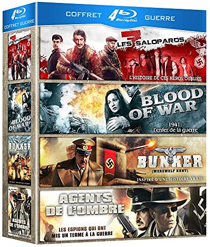 Coffret guerre : les 7 salopards ; blood of war ; bunker ; agents de l'ombre ; [Blu-ray] [FR Import] von Aventi Distribution