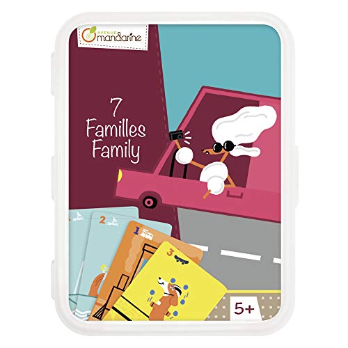 Avenue Mandarine CO101O Kartenspiel Happy Families, ideal für Kinder ab 5 Jahren, 42 Karten, 1 Pack von Avenue Mandarine