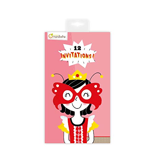 Avenue Mandarine CO144O Einladungskarten, 12 Karten, 17 x 10 cm, 1 Pack, Prinzessin Avenue Mandarine CO144O Einladungskarten, 12 Karten, 17 x 10 cm, 1 Pack, Prinzessin von Avenue Mandarine