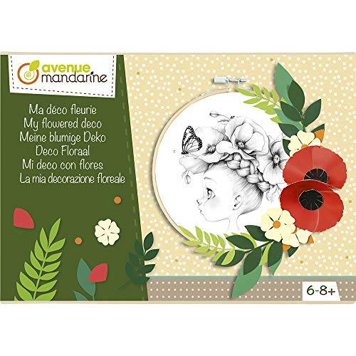 Avenue Mandarine CO169C Kreativset (Blumenkranz, ideal für Kinder ab 6 Jahren) 1 Pack Jugendstil von Avenue Mandarine