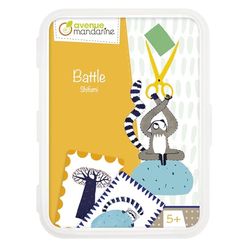 Avenue Mandarine CO181C Kartenspiel, geeignert für Kinder ab 5 Jahren, 1 Pack, Shifumi von Avenue Mandarine